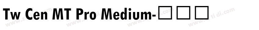 Tw Cen MT Pro Medium字体转换